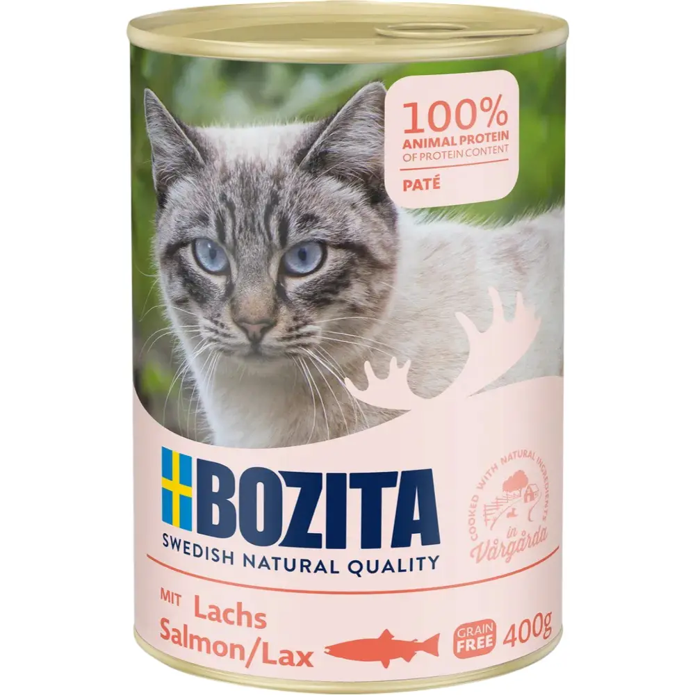 Bozita Kattefoder Pate 400g Laks